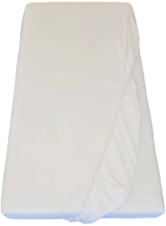 Cearceaf De Pat Bumbac Alb Bebelusi Si Copii Cu Elastic 135X65 