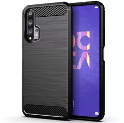 Husa pentru Huawei Nova 5T / Honor 20 - Techsuit Carbon Silicone - Black 