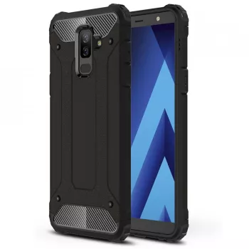 Husa pentru Samsung Galaxy A6 Plus 2018 - Techsuit Hybrid Armor - Black 