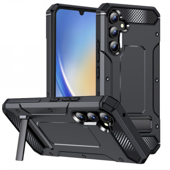 Husa pentru Samsung Galaxy A34 5G - Techsuit Hybrid Armor Kickstand - Black 