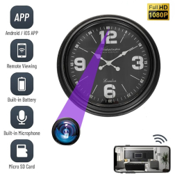 Camera Spion WIFI TSS-MCPN02 Ascunsa in Ceas de Perete cu Diametrul de 50 cm 5MP Full HD Inregistrare Audio-Video si Aplicatie Live 