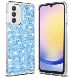 Husa pentru Samsung Galaxy A25 5G - Techsuit Sparkly Glitter - Blue 