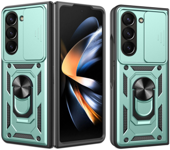 Husa pentru Samsung Galaxy Z Fold5 - Techsuit CamShield Series - Green