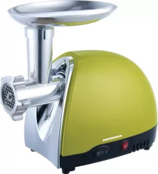Masina pentru tocat 1600 W Accesorii pentru rosii si carnati Cutit inox Verde sidefat 