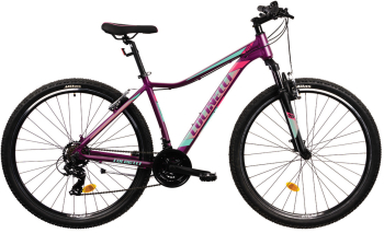 Bicicleta MTB Colinelli COL22 Marimea S 29 inch Violet Schimbator Shimano 21 Viteze Cadru Aluminiu Frane V - Brake 