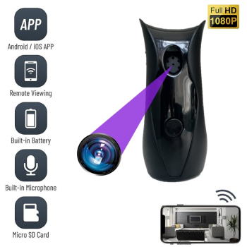 Camera Spion WIFI TSS-AIR-IR Ascunsa in Odorizant de Camera Full HD 5MP Inregistrare Audio Video Vedere Nocturna Activare la Miscare 