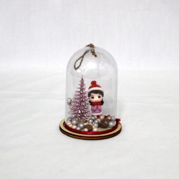 Decor de Craciun in clopot Fetita 