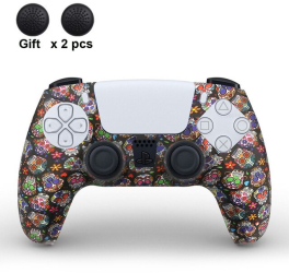 Husa controller PS5 de silicon model floare 