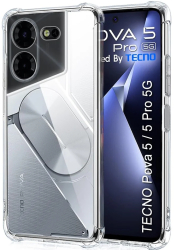 Husa pentru Tecno Pova 5 Pro - Techsuit Shockproof Clear Silicone - Clear 
