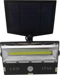 Lampa LED cu Panou Solar KlaussTech Senzor de miscare Waterproof Acumulator 4800 mAh 50 LED-uri incorporate 3 Moduri de iluminare Design 