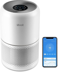 Purificator de aer Smart Levoit Core 300S Wi-Fi Filtru 3 in 1 True HEPA H13 Carbon Activ Senzor Calitate Aer Mod Auto Alexa Google Hom 