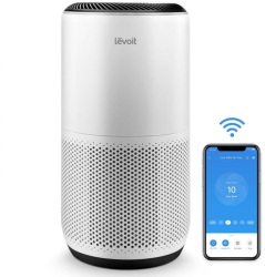 Purificator de aer Smart Levoit Core 400S Wi-Fi Filtru 3 in 1 True HEPA H13 Carbon Activ Senzor Calitate Aer Mod Auto Alexa 