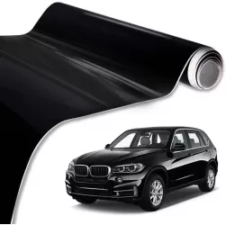 Folie auto pentru colantare integrala Termoplastica cu tehnologie BUBBLE FREE culoare Negru finisaj Lucios dimensiune 3 0m x 1 52m 