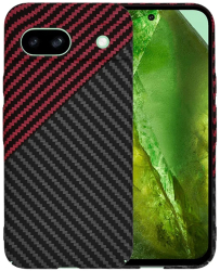 Husa pentru Google Pixel 8a - Techsuit Carbonite FiberShell - Red Vortex 