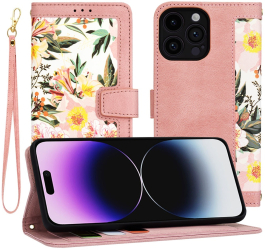 Husa pentru iPhone 14 Pro Max - Techsuit FlipCraft - Sweetheart Pink 
