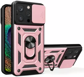 Husa pentru iPhone 16 Pro - Techsuit CamShield Series - Rose Gold 