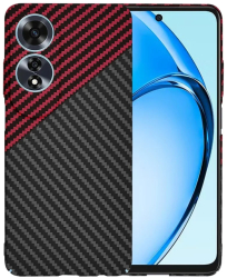 Husa pentru Oppo A60 4G - Techsuit Carbonite FiberShell - Red Vortex 