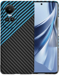 Husa pentru Oppo Reno10 / Reno10 Pro - Techsuit Carbonite FiberShell - Blue Pulse 