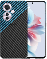 Husa pentru Oppo Reno11 F - Techsuit Carbonite FiberShell - Blue Pulse 