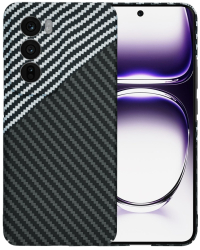 Husa pentru Oppo Reno12 - Techsuit Carbonite FiberShell - Stealth Gray 