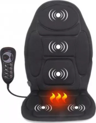 Husa pentru Scaun Auto sau Birou KlaussTech Functie Masaj si Incalzire 3 Zone de Masaj Telecomanda si Adaptor Auto Incluse 5 Puncte de 