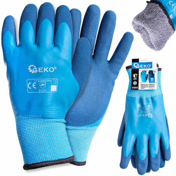 Manusi de iarna impermeabile izolate bumbac / latex marimea 11 Geko G75045 