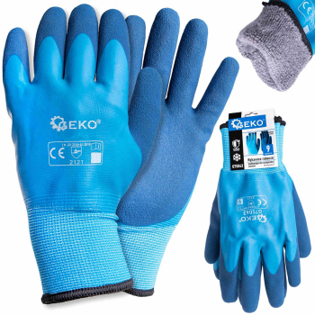 Manusi de iarna impermeabile izolate bumbac / latex marimea 9 Geko G75043 
