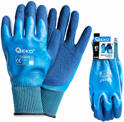 Manusi de lucru impermeabile poliester / latex marimea 10 Geko G75030 