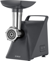 Masina de tocat Samus SMT-1215GRAY 1200 W 1 viteza + reverse Accesorii pentru carnati si kibbe Negru 