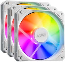 Set 3 ventilatoare PC XPG Vento R 120 ARGB PWM 120mm Alb 