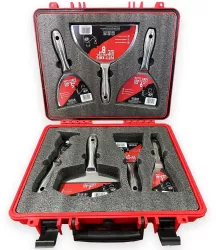 Spacluri inox profesionale set 5 buc cu razuitor spatula multifunctionala geanta Olejnik 