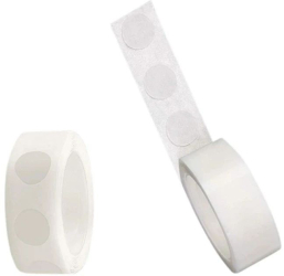Banda adeziva pentru prinderea baloanelor bannerelor ghirlandelor latime 2 cm alba 