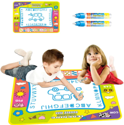 Covoras creativ pentru desen cu apa set cu 2 markere magice reutilizabil 80x60 cm 