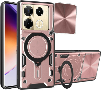 Husa pentru Infinix Note 40 Pro 4G - Techsuit CamGuard Pro - Rose Gold 