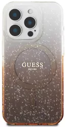Husa pentru iPhone 16 Pro Max - Guess IML Glitter Gradient MagSafe GUHMP16XHGRCELW - Brown 
