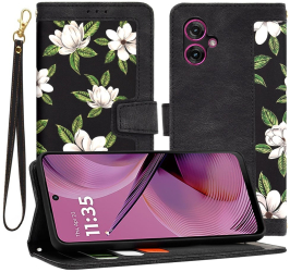 Husa pentru Motorola Moto G55 - Techsuit FlipCraft - Flowers of the Dawn 
