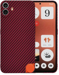 Husa pentru Nothing CMF Phone 1 - Techsuit Carbonite FiberShell - Red 