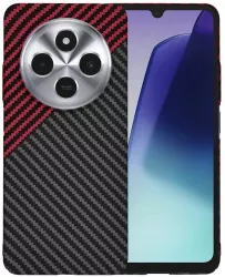 Husa pentru Xiaomi Redmi 14C / Poco C75 - Techsuit Carbonite FiberShell - Red Vortex 