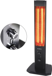 Radiator cu quartz vertical KUMTEL ORBIT corp din aluminiu 1800 W 2 nivele de temperatura termostat reglabil sistem de oprire de sigura