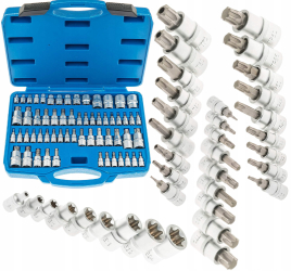 Trusa chei biti torx tubulare E-torx torx plus 60piese VRF08065 