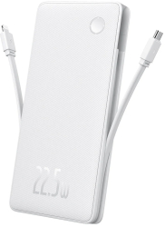 Acumulator Extern USB Type-C Cablu Dual USB-C Lightning 22.5W 10000mAh - Baseus Airpow Air Lite P10067501213-00 - White 