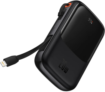 Baterie Externa 2x Lightning Type-C USB 20000mAh 20W - Baseus Qpow Pro PPQD040001 - Black 