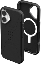 Husa pentru iPhone 16 - UAG Civilian MagSafe - Black 