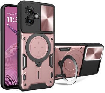 Husa pentru Motorola Moto G55 - Techsuit CamGuard Pro - Rose Gold 