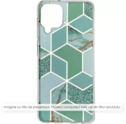 Husa pentru Samsung Galaxy A16 4G / A16 5G - Techsuit Marble Series - Green Hex 