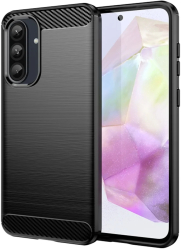 Husa pentru Samsung Galaxy A36 5G - Techsuit Carbon Silicone - Black 