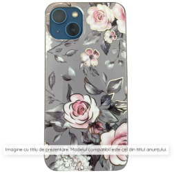 Husa pentru Samsung Galaxy S24 FE - Techsuit Marble Series - Bloom of Ruth Gray 