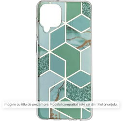 Husa pentru Xiaomi Redmi 14C / Poco C75 - Techsuit Marble Series - Green Hex 
