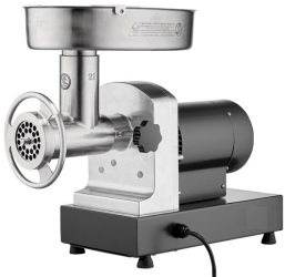 Masina profesionala de tocat carne 750 W Motor inductie 370 kg/h accesorii carnati Inox 
