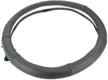 Husa volan din piele cu gaurele marimea M culoare negru Motor Starter 